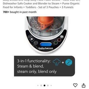Baby brezza food maker